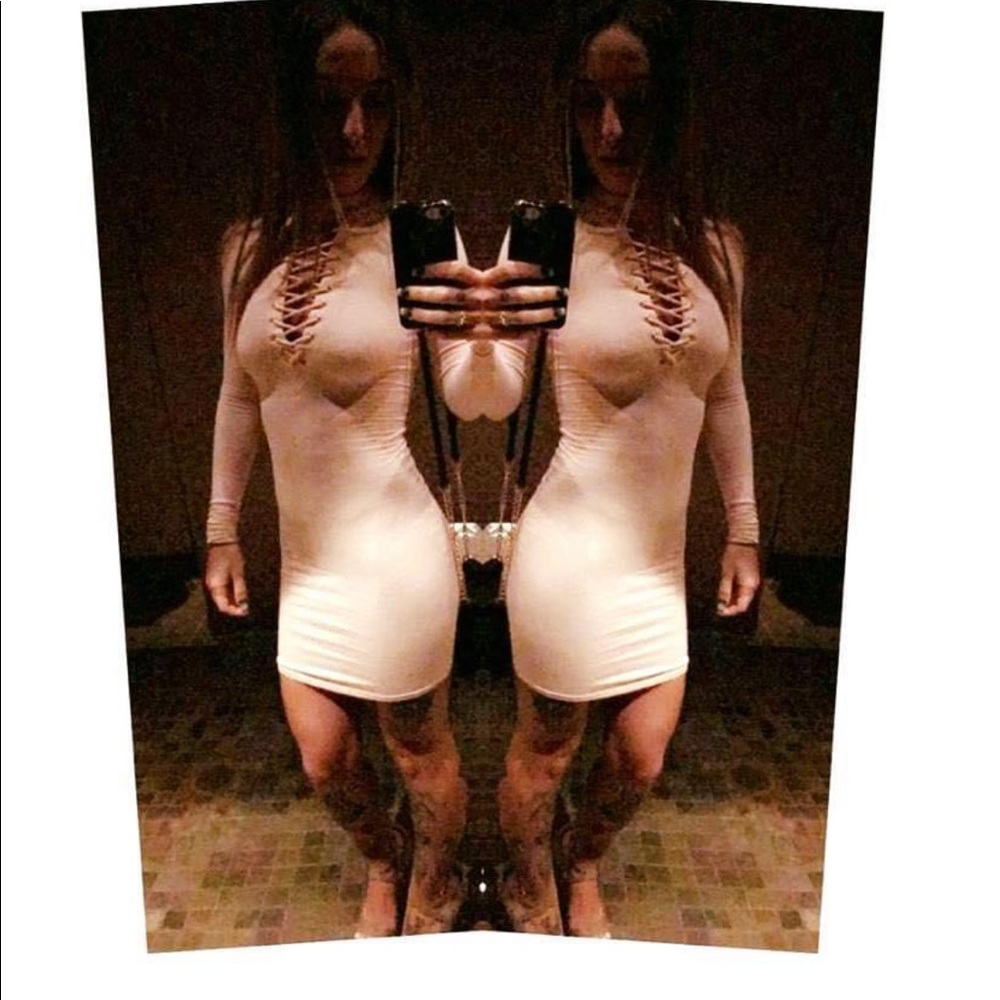 Pink Material Girl Skin Tight Dress size XS, worn once.